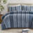 3 Pieces   Striped Cotton Comforter Set