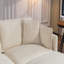 Canapé modulaire moderne à 3 sièges avec repose-pieds de 114,17 po avec coussins de taille, canapé symétrique rembourré à 3 places, canapé-lit avec méridienne pour salon, appartement, 2 couleurs