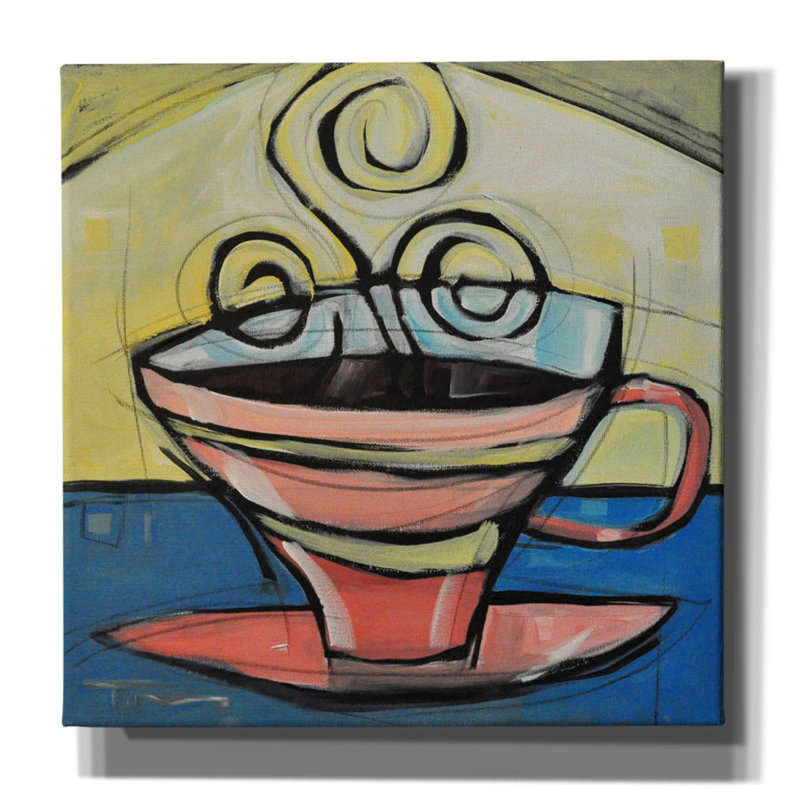 «Red Cup Barrel Studio» par Tim Nyberg, art mural sur toile, H 26 po x l 26 po x P 1,5 po