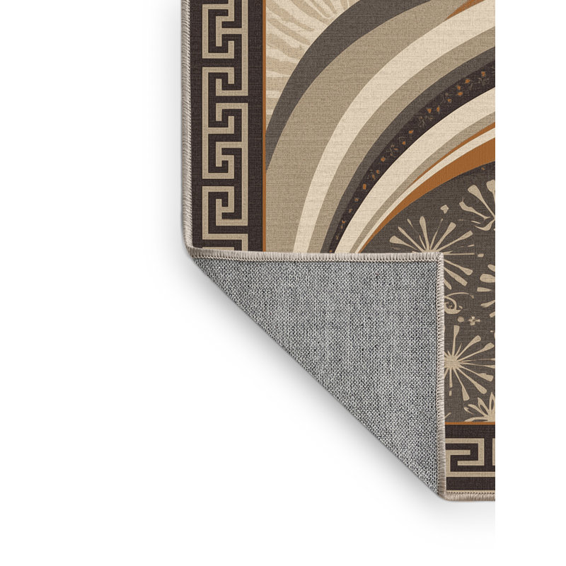 Tapis chic et luxueux lavable à la machine Ulster Mama Quilla, 8 x 12