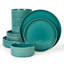 Star Series 12 Pieces Dinnerware Set, Cinnamon Brown-807627827