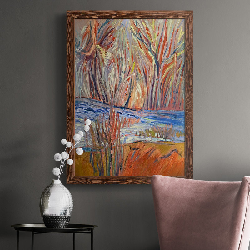«Cadmium Winter Solstice I», reproduction d'un seul cadre photo sur toile, H 37,5 po x l 27,5 po x P 1 po, Érable