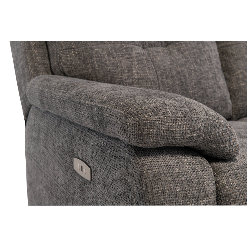 Fabric 2 Seater Reclining Sofa, Graphite
