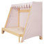 Lit cabane double XL avec lit gigogne, tablette de rangement, veilleuse DEL et tente-1314703909