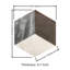 Hexagone marbre - noir gris blanc, 12 pièces / boîte, pierre naturelle polie pour plancher et décoration murale blanc 0,72 po de hauteur, différents types de pièces-121076051