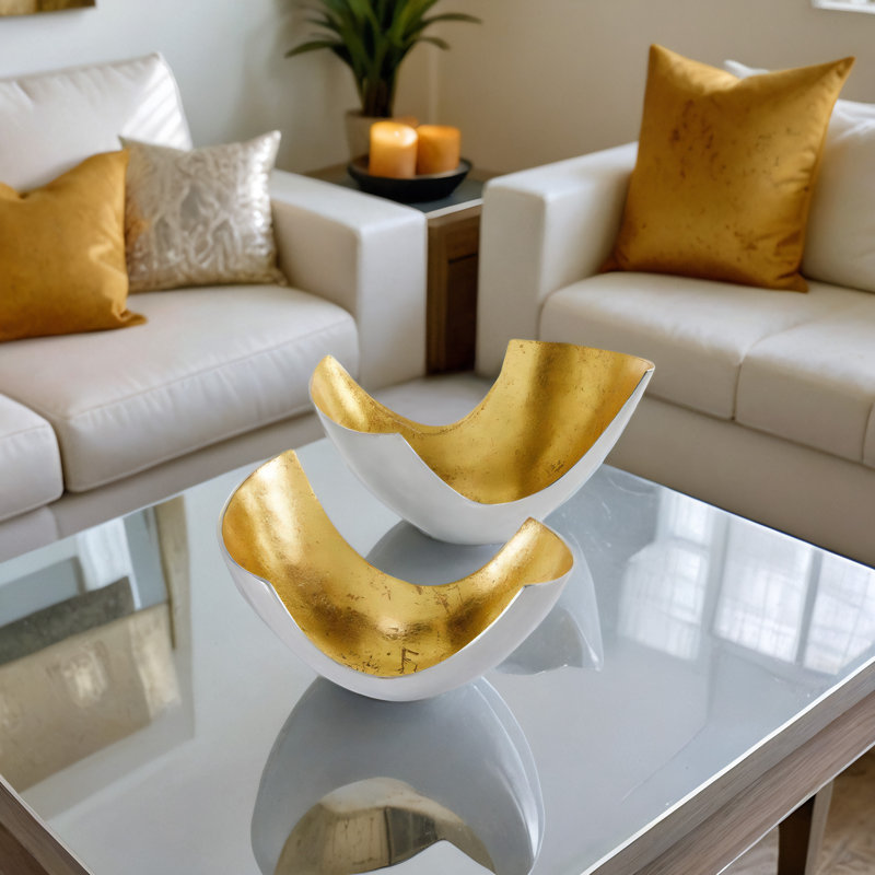 Bol décoratif en aluminium Maitreya - ensemble de 2
