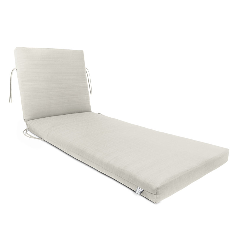 Reversible Chaise Longe With White Polyester Padded Fill., Sand
