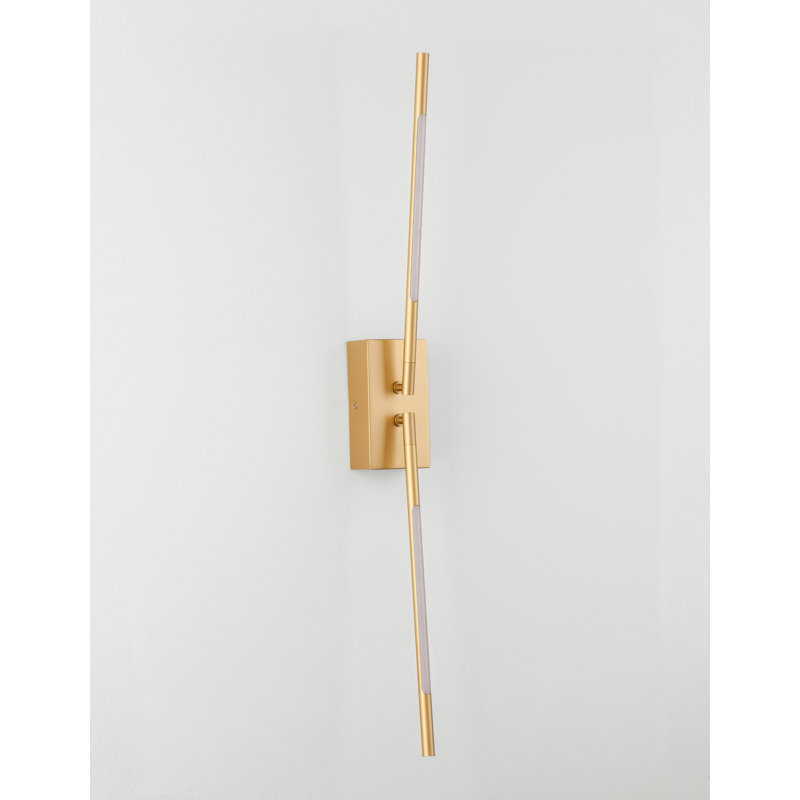 LED Armed Sconce, Gold