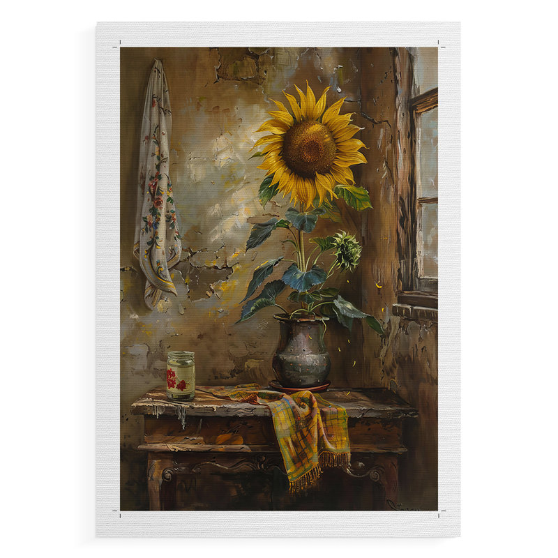 FLORAL Series DVII - Impression sur toile seulement - NON-CADRE, H 18 po x l 12 po