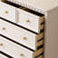 Commode d'appoint moderne en bois massif avec rangement en bois massif