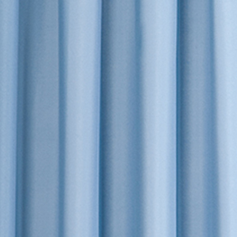 Rideau en microfibre avec passe-tringle, Bleu, L 38 po x L 84 po