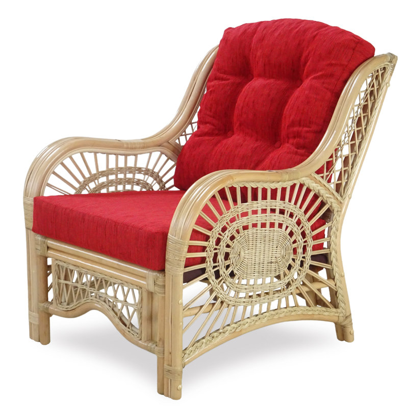 Ajuni Upholstered Armchair, Red