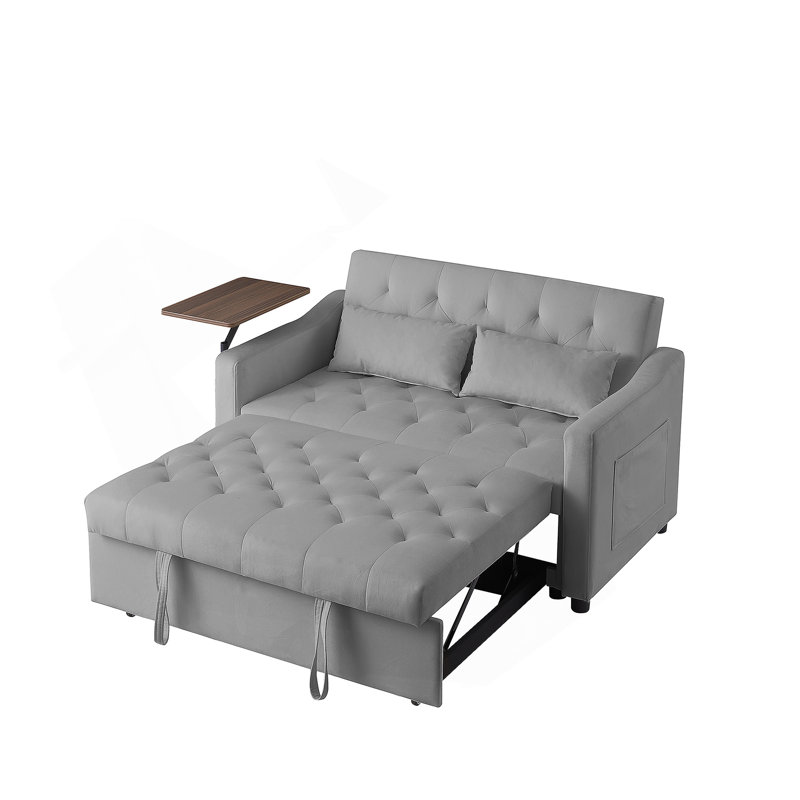 Luxueux canapé-lit en velours avec mousse de haute qualité et structure en bois durable, parfait pour les intérieurs modernes et classiques.