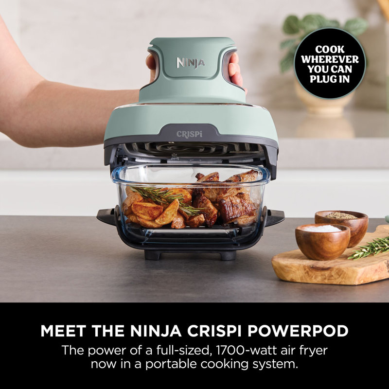 Ninja CRISPi 4 in 1 Portable Air Fryer FN101UK, Green