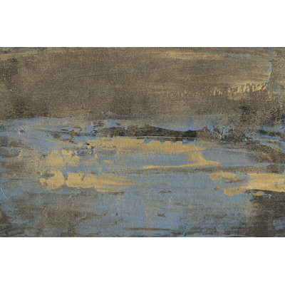 " Bronze And Blue II " by Lila Bramma Painting Print