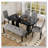 Modern Tufted Linen Dining Bench-82056843