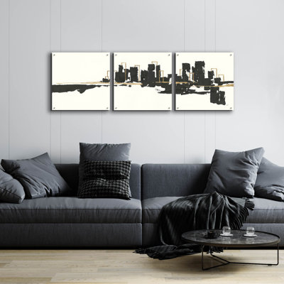 Epic Art «Gilded City I» par Chris Paschke, 3 pièces «Gilded City I» par Chris Paschke