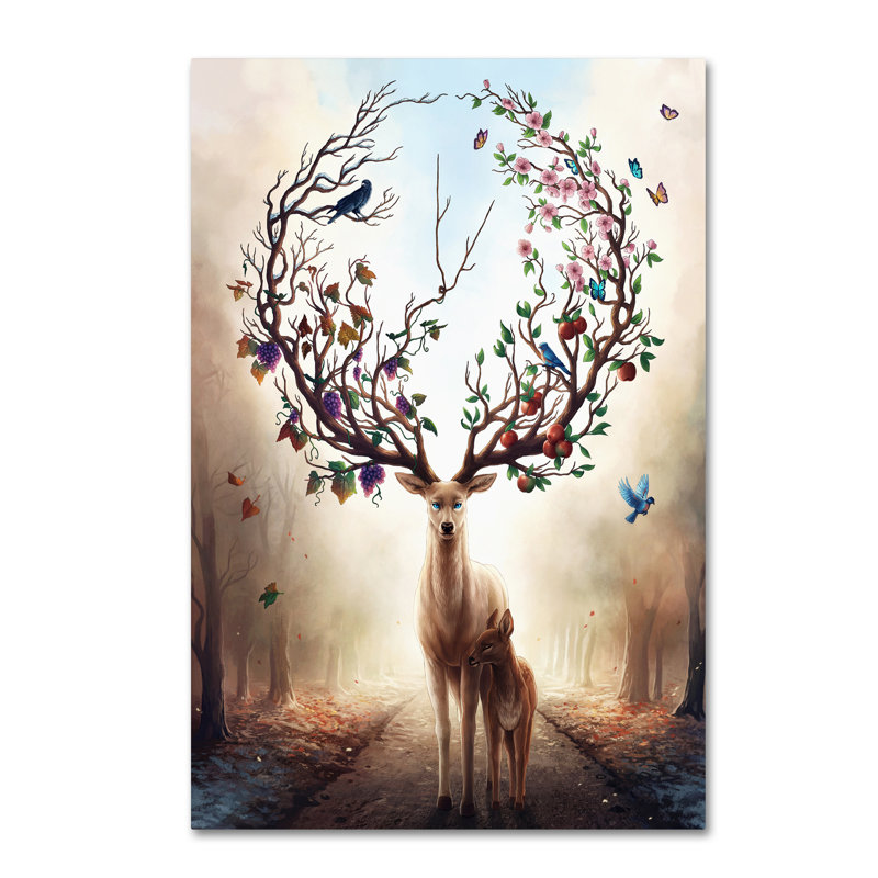 «Seasons» par Kivalina, impression sur toile tendue, H 19 po x l 12 po