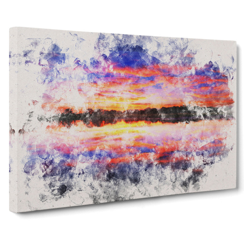 Evening Sunset - Wrapped Canvas, 60cm H x 91cm W x 3cm D
