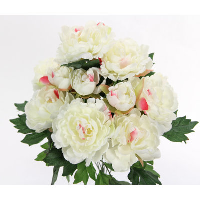 Buisson de pivoines artificielles à 11 branches mélangées, D664FA82DCAB42078F06A1ABE92C2275