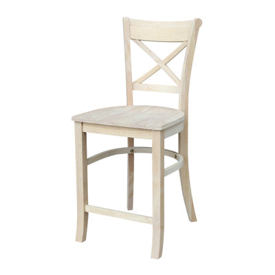 Guzik Solid Wood Counter Stool