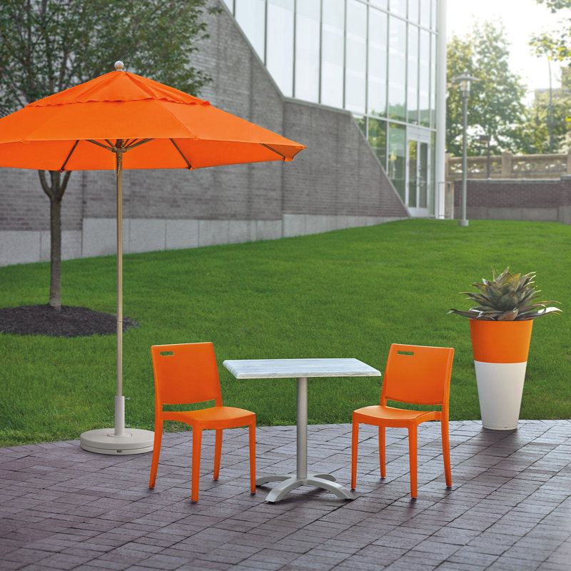 Chaise empilable Grosfillex Metro, Orange