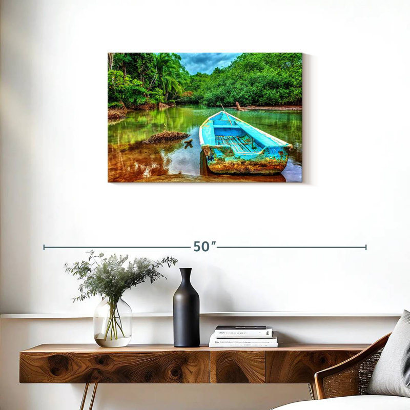 Mehar Old Costa Rican Boat, 20" H x 30" W