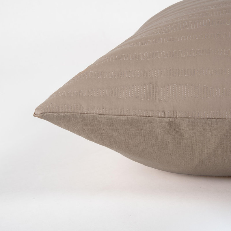 Coussin 100% coton, Polyester, Beige