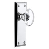 Grandeur Fifth Avenue Plate Single Dummy with Provence Crystal Door Knob