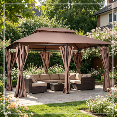 Spacious Outdoor Gazebo,Garden Canopy Shelter,Backyard Gazebo