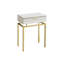 Table de bout d'appoint Desa, plateau supérieur l 13 po x 18 po, base en métal-101191037-101191036