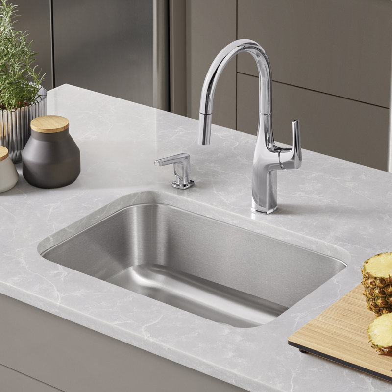 Stellar 28" Single Bowl Undermount Stainless Steel Kitchen Sink
