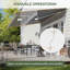 JolyDale Polyester Cover Retractable Patio Awning-129912404