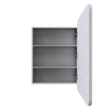 Stainless Steel Recessed Framed Single Door Medicine Cabinet with Adjustable Shelves