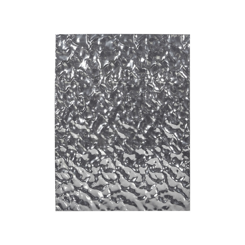 COIMBRA Handmade Abstract Wall Decor on Iron, Silver