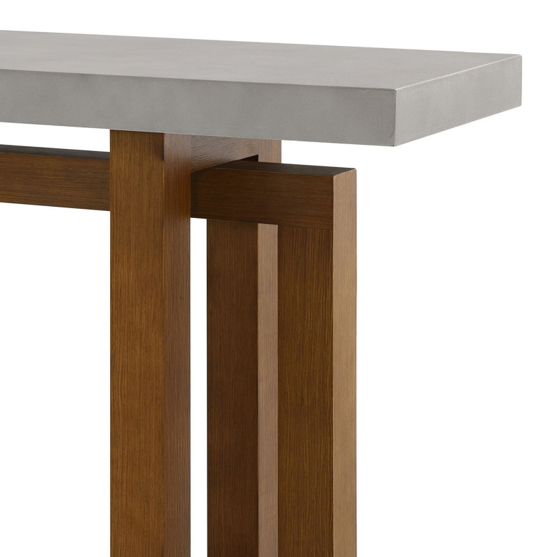Table de canapé, plateau et finition noyer