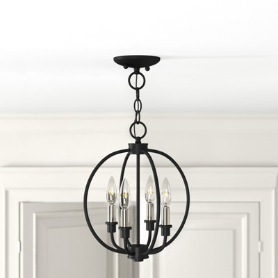 Luminaire suspendu sphère 4 lumières Monona