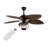 52inch Ceiling Fan Light Brown with Remote Control