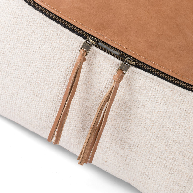 Lumbar Pillow Cover & Insert, 16"H x 24"W, Sonoma Butterscotch Top Grain Leather
