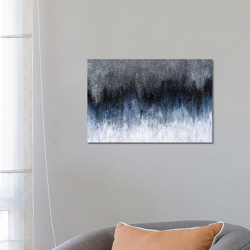 Silver Spark par Nikki Chauhan - impression d'art graphique, Pas de tapis, H 18 po x l 26 po x P 1,5 po, Toile tendue