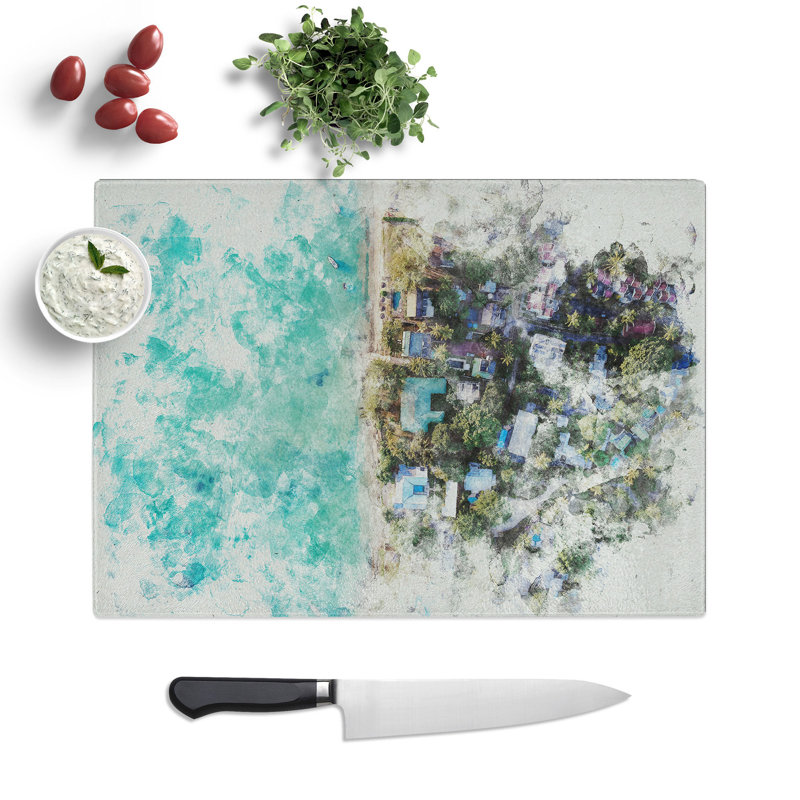 View Above Mauritius Chopping Board, 20cm W x 28.5cm L