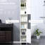 Armoire à miroir pour salle de bain - grande, blanche, tablettes réglables et tablettes de rangement