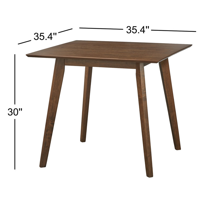 Juliany Solid Wood Base Dining Table