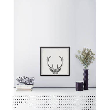 Giant Antlers Framed On Paper by Maria Giovanni Print