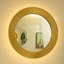 Miroir Cyclis, miroir décoratif en polyuréthane épais, trois couleurs disponibles-1902828393