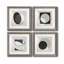 Moderniste Neutre I - ensemble de 4 impressions sur toile encadrées-1470689796-1470689800