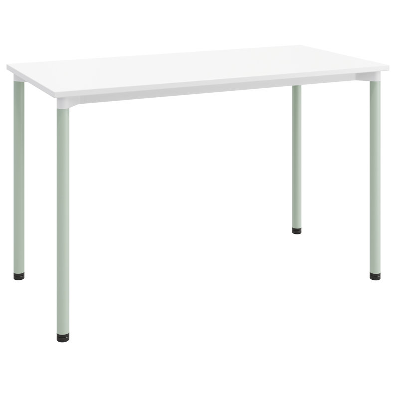 Bureau Spright, Blanc de designer, Vert sauge, Stationnaire