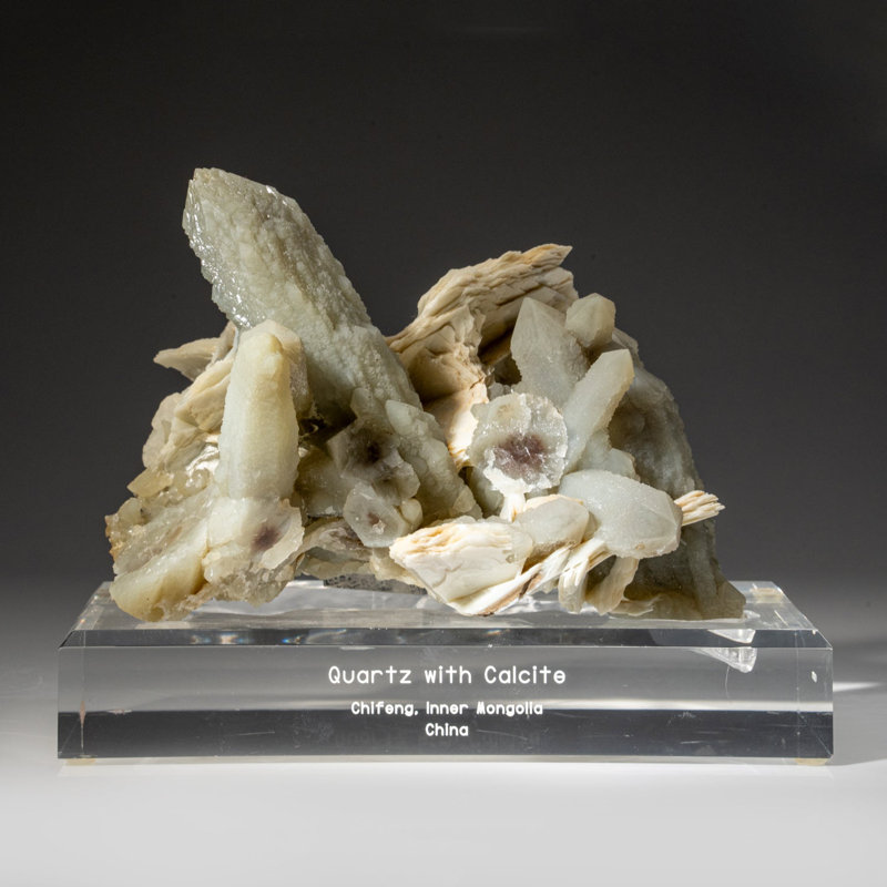 Quartz with Calcite from Chifeng, Inner Mongolia, China