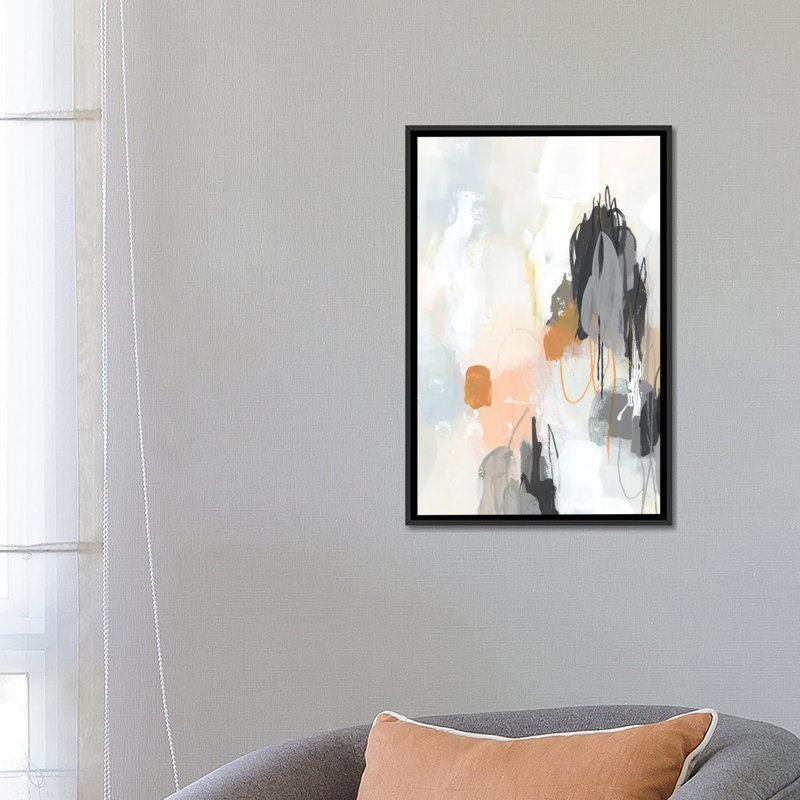 « elevation i », impression sur toile, H 26 po x l 18 po x P 1,5 po, Toile avec cadre noir, Pas de tapis