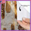Rideaux de douche texturés à motif abstrait botanique extra long-721361804